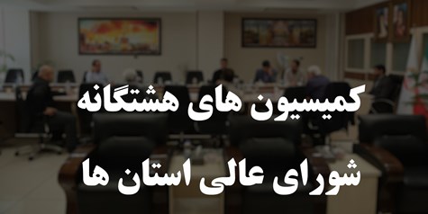 گزارش تصویری کمیسیون های هشتگانه شورای عالی استان‌ها