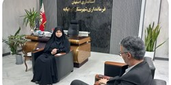 دیدار رئیس شورای اسلامی استان اصفهان با فرماندار کوهپایه 